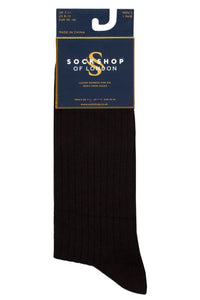 Mens 1 Pair SOCKSHOP of London Luxury Fine Rib Bamboo Socks
