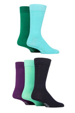 Load image into Gallery viewer, Mens 5 Pair SOCKSHOP Wildfeet Plain Bamboo Socks