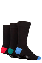 Load image into Gallery viewer, Mens 3 Pair SOCKSHOP Wildfeet Patterned Spots and Stripes Bamboo Socks