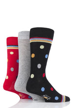 Load image into Gallery viewer, Mens 3 Pair SOCKSHOP Wildfeet Patterned Spots and Stripes Bamboo Socks