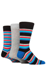 Load image into Gallery viewer, Mens 3 Pair SOCKSHOP Wildfeet Patterned Spots and Stripes Bamboo Socks