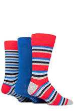 Load image into Gallery viewer, Mens 3 Pair SOCKSHOP Wildfeet Patterned Spots and Stripes Bamboo Socks