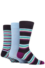 Load image into Gallery viewer, Mens 3 Pair SOCKSHOP Wildfeet Patterned Spots and Stripes Bamboo Socks