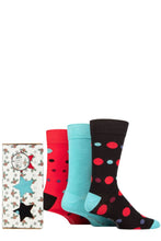 Load image into Gallery viewer, Mens 3 Pair SOCKSHOP Wildfeet Star Gift Boxed Bamboo Socks