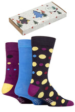 Load image into Gallery viewer, Mens 3 Pair SOCKSHOP Wildfeet Tree Gift Boxed Bamboo Socks