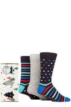 Load image into Gallery viewer, Mens 3 Pair SOCKSHOP Wildfeet Tree Gift Boxed Bamboo Socks