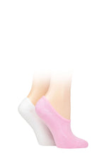 Load image into Gallery viewer, Ladies 2 Pair SOCKSHOP Wildfeet Plain Cushioned Bamboo Shoe Liners