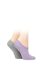 Load image into Gallery viewer, Ladies 2 Pair SOCKSHOP Wildfeet Plain Cushioned Bamboo Shoe Liners