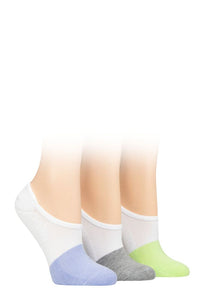 Ladies 3 Pair SOCKSHOP Wildfeet Half Cushioned Bamboo PED Socks