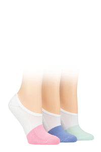 Ladies 3 Pair SOCKSHOP Wildfeet Half Cushioned Bamboo PED Socks