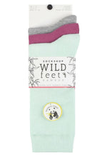 Load image into Gallery viewer, Ladies 3 Pair Wildfeet Plain Bamboo Socks