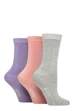 Load image into Gallery viewer, Ladies 3 Pair Wildfeet Plain Bamboo Socks