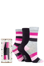 Load image into Gallery viewer, Ladies 3 Pair SOCKSHOP Wildfeet Bamboo Gift Box
