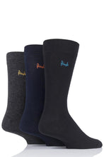 Load image into Gallery viewer, Mens 3 Pair Pringle Plain Rupert Bamboo Socks