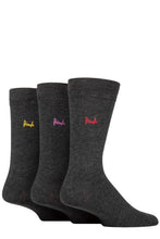 Load image into Gallery viewer, Mens 3 Pair Pringle Plain Rupert Bamboo Socks