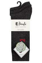 Load image into Gallery viewer, Mens 3 Pair Pringle Plain Rupert Bamboo Socks