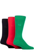 Load image into Gallery viewer, Mens 3 Pair Pringle Plain Rupert Bamboo Socks