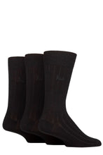 Load image into Gallery viewer, Mens 3 Pair Pringle Ribbed Bamboo Socks