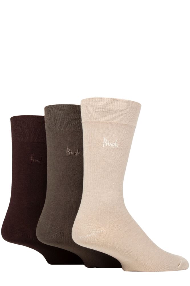 Mens 3 Pair Pringle Gentle Grip Bamboo Socks – Bamboosockshop