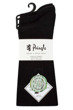 Load image into Gallery viewer, Mens 3 Pair Pringle Gentle Grip Bamboo Socks