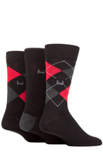 Load image into Gallery viewer, Mens 3 Pair Pringle Bamboo Cotton Blend Argyle Socks