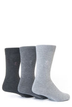 Load image into Gallery viewer, Mens 3 Pair Pringle of Scotland Classic Bamboo Plain Socks