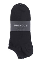 Load image into Gallery viewer, Mens 3 Pair Pringle Black Label Bamboo Trainer Socks