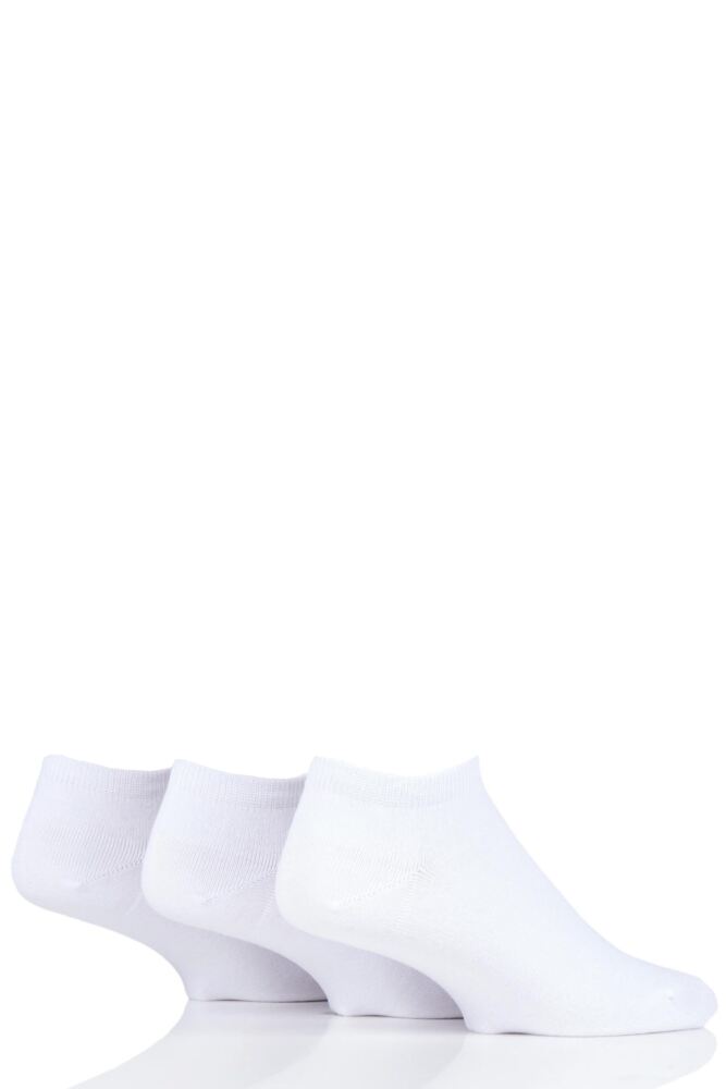Mens 3 Pair Pringle Black Label Bamboo Trainer Socks