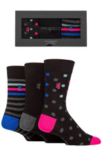 Load image into Gallery viewer, Mens 3 Pair Pringle Plain and Patterned Gift Boxed Bamboo Socks