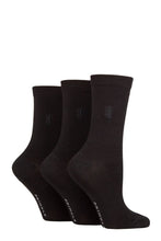 Load image into Gallery viewer, Ladies 3 Pair Pringle Black Label Plain Bamboo Socks