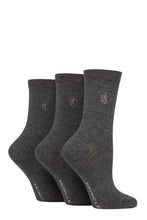 Load image into Gallery viewer, Ladies 3 Pair Pringle Black Label Plain Bamboo Socks