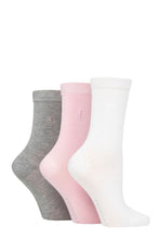 Load image into Gallery viewer, Ladies 3 Pair Pringle Black Label Plain Bamboo Socks