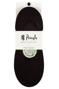 Mens 3 Pair Pringle Bamboo Loafer Socks