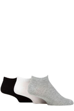 Load image into Gallery viewer, Mens 3 Pair Pringle Plain and Patterned Bamboo Trainer Socks