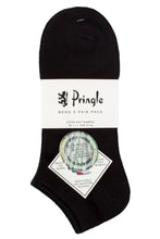 Load image into Gallery viewer, Mens 3 Pair Pringle Plain and Patterned Bamboo Trainer Socks