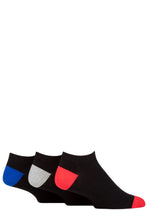 Load image into Gallery viewer, Mens 3 Pair Pringle Plain and Patterned Bamboo Trainer Socks