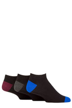 Load image into Gallery viewer, Mens 3 Pair Pringle Plain and Patterned Bamboo Trainer Socks