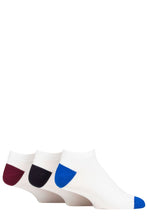 Load image into Gallery viewer, Mens 3 Pair Pringle Plain and Patterned Bamboo Trainer Socks