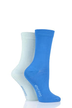 Load image into Gallery viewer, Ladies 2 Pair SockShop Plain Bamboo Socks with Smooth Toe Seams