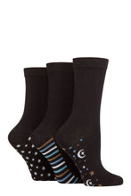 Load image into Gallery viewer, Ladies 3 Pair SOCKSHOP Patterned Plain and Striped Bamboo Socks