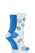 Load image into Gallery viewer, Ladies 2 Pair SockShop Patterned Bamboo Socks with Smooth Toe Seams