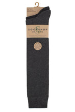 Load image into Gallery viewer, Ladies 2 Pair SOCKSHOP Plain and Patterned Bamboo Knee High Socks with Smooth Toe Seams