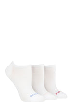 Load image into Gallery viewer, Ladies 3 Pair SOCKSHOP Striped, Plain, Ribbed and Mesh Bamboo Trainer Socks
