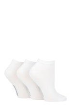 Load image into Gallery viewer, Ladies 3 Pair SOCKSHOP Striped, Plain, Ribbed and Mesh Bamboo Trainer Socks