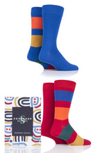 Load image into Gallery viewer, Mens 4 Pair SOCKSHOP Gift Boxed Bamboo Colour Burst Socks