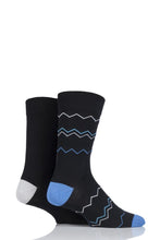 Load image into Gallery viewer, Mens 2 Pair SockShop Striped and Patterned Bamboo Socks sale sale