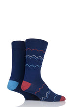 Load image into Gallery viewer, Mens 2 Pair SockShop Striped and Patterned Bamboo Socks sale sale