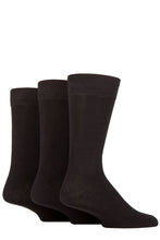Load image into Gallery viewer, Men&#39;s 3 Pair SOCKSHOP Plain, Patterned, Striped and Heel &amp; Toe Bamboo Socks