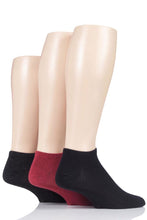 Load image into Gallery viewer, Mens 3 Pair SockShop Bamboo Trainer Socks with Smooth Toe Seams