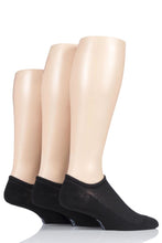 Load image into Gallery viewer, Mens 3 Pair SockShop Bamboo Mesh Loafer Liner Socks